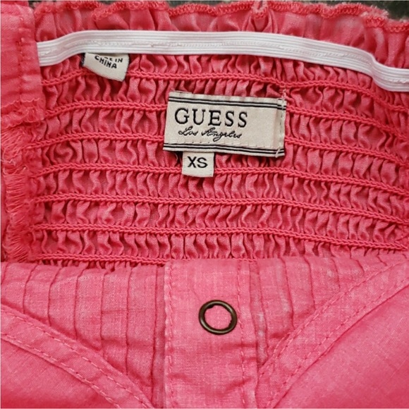 Guess  bustier button up cross cross top - Picture 3 of 3